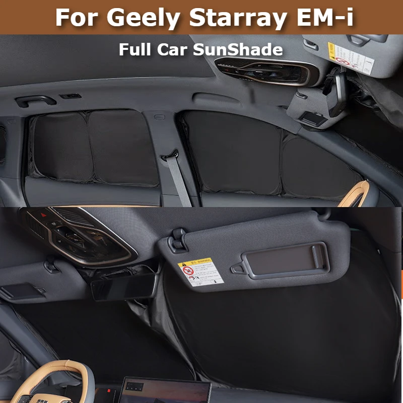 For Geely Starray EM-i Galaxy Starship 7 Full Car SunShade Windshield Side Window Sun shade Privacy Curtain Heat Insulation