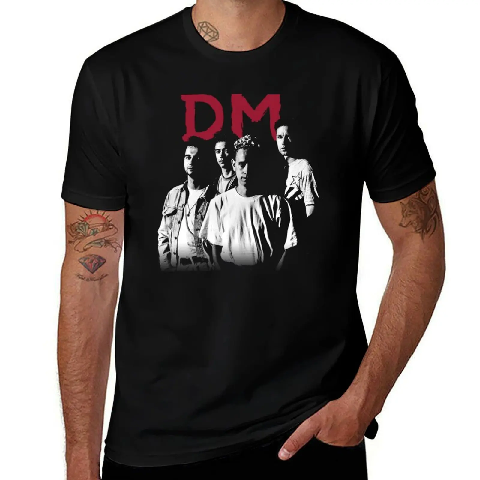 DM, 1990 Violator T-Shirt Basic Crew Neck Short Sleeve Top T-Shirt
