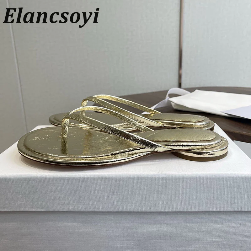 Flip flops summer women minimalist leather open toe slippers comfortable casual vacation beach sandals extremely lazy flip flops