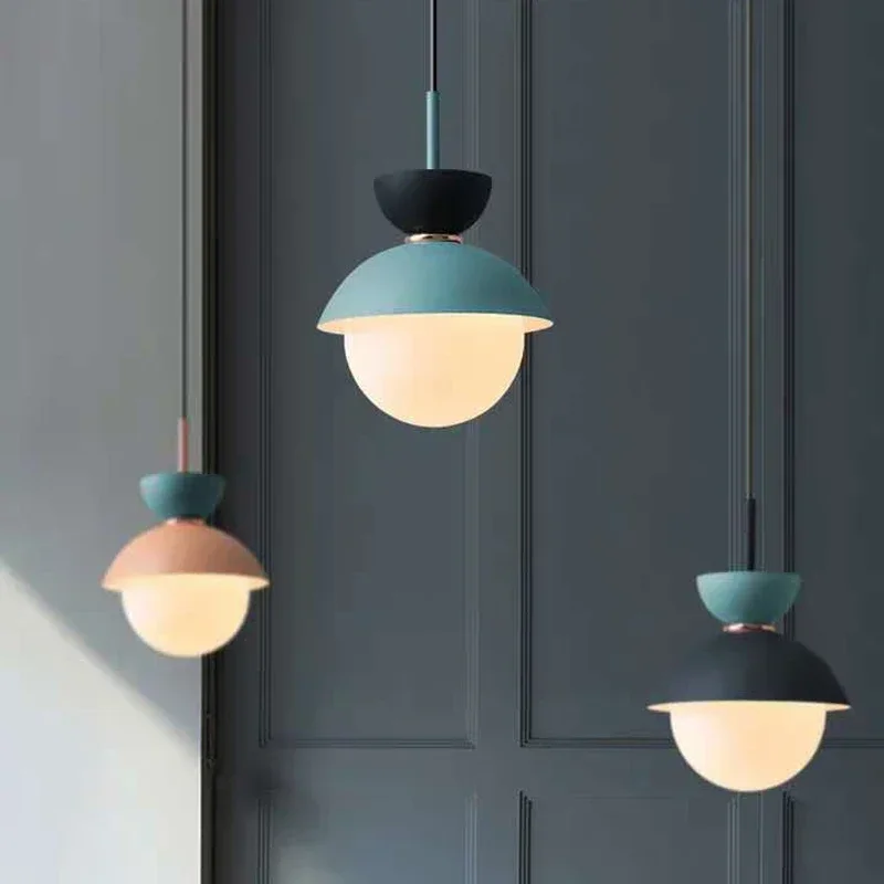 

Nordic Pendant Lamp Glass Ball Light Fixtures Hanging Suspension Kitchen Dining Bedroom Home Decor Luminaire Chandelier