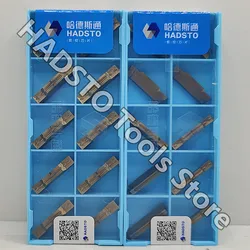 MGMN500-M HS7225/MGMN600-M HS7225 MGMN500 MGMN600 HADSTO carbide inserts Cut off Slotting inserts For Stainless steel 10pcs/box