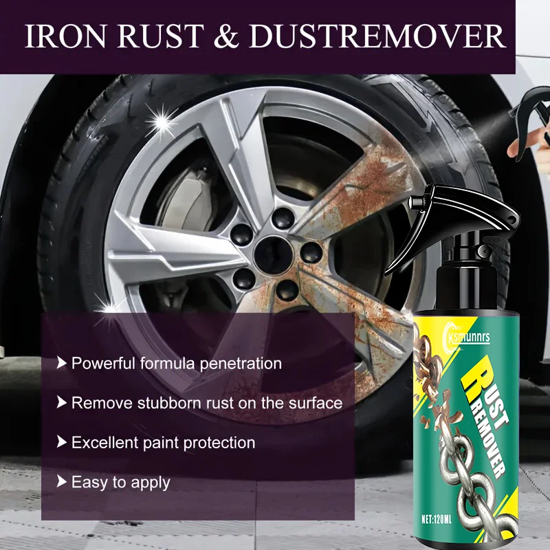 

Спрей для полировки металла — спрей для удаления ржавчины и полировки хромированной отделки с карбонатной формулой, восстанавливает блеск для колес, дверей