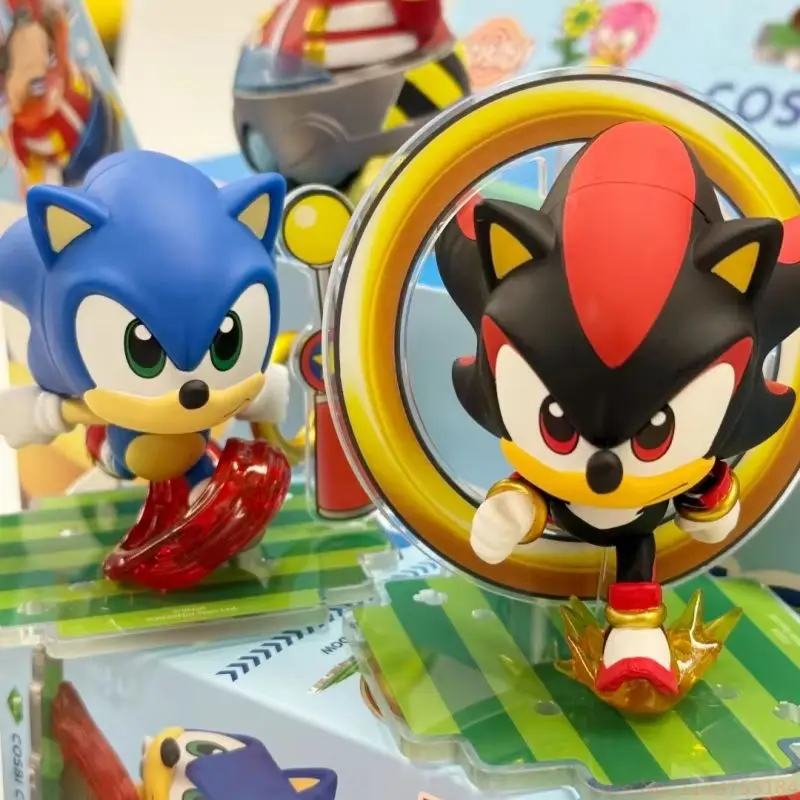 Hot Sale Hottoys Cosbi Sega Action Figure Sonic Hedgehod Blind Box Anime Figures Ornament Desktop Decoration Toys Birthday Gifts