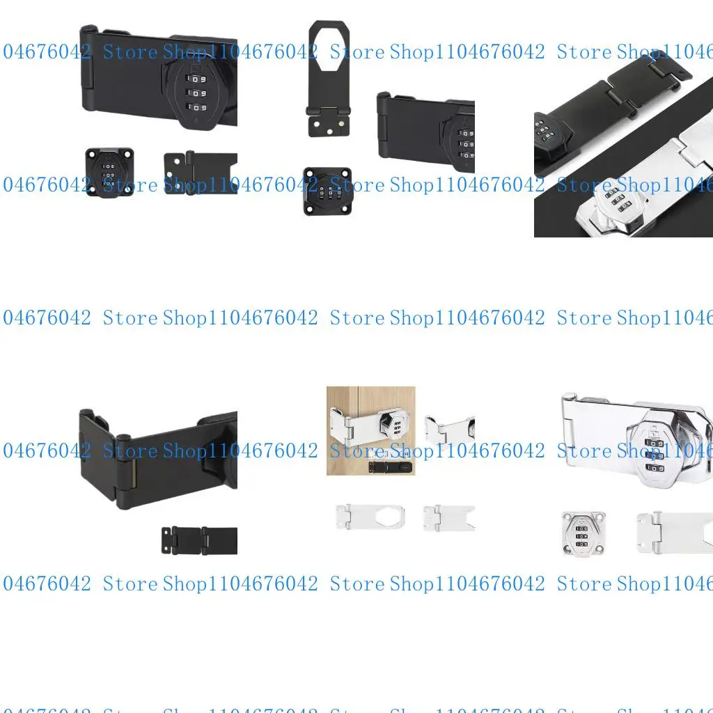 5ASD Multiupressive Twist Ручка HASP Latches Codes Lock для двойной двери
