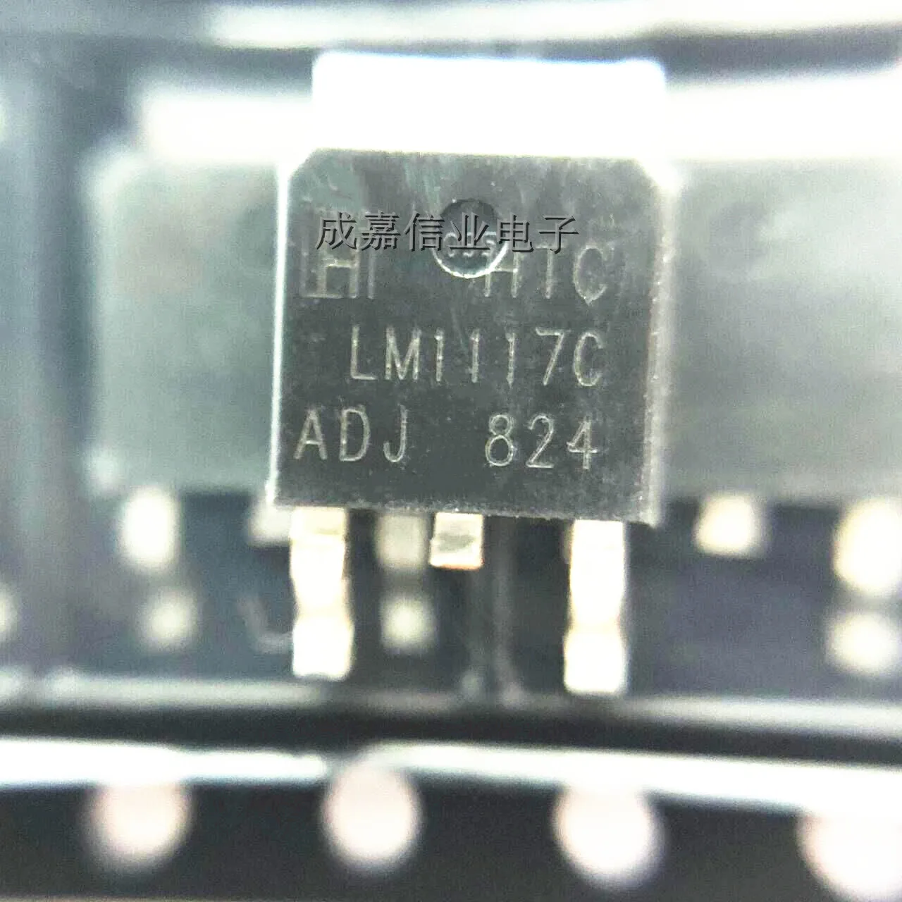 Estabilizador de voltaje lineal, regulador de voltaje LM1117C ADJ 1A LDO, marcado LM1117RS-ADJ TO-252-2, 10 unidades por lote