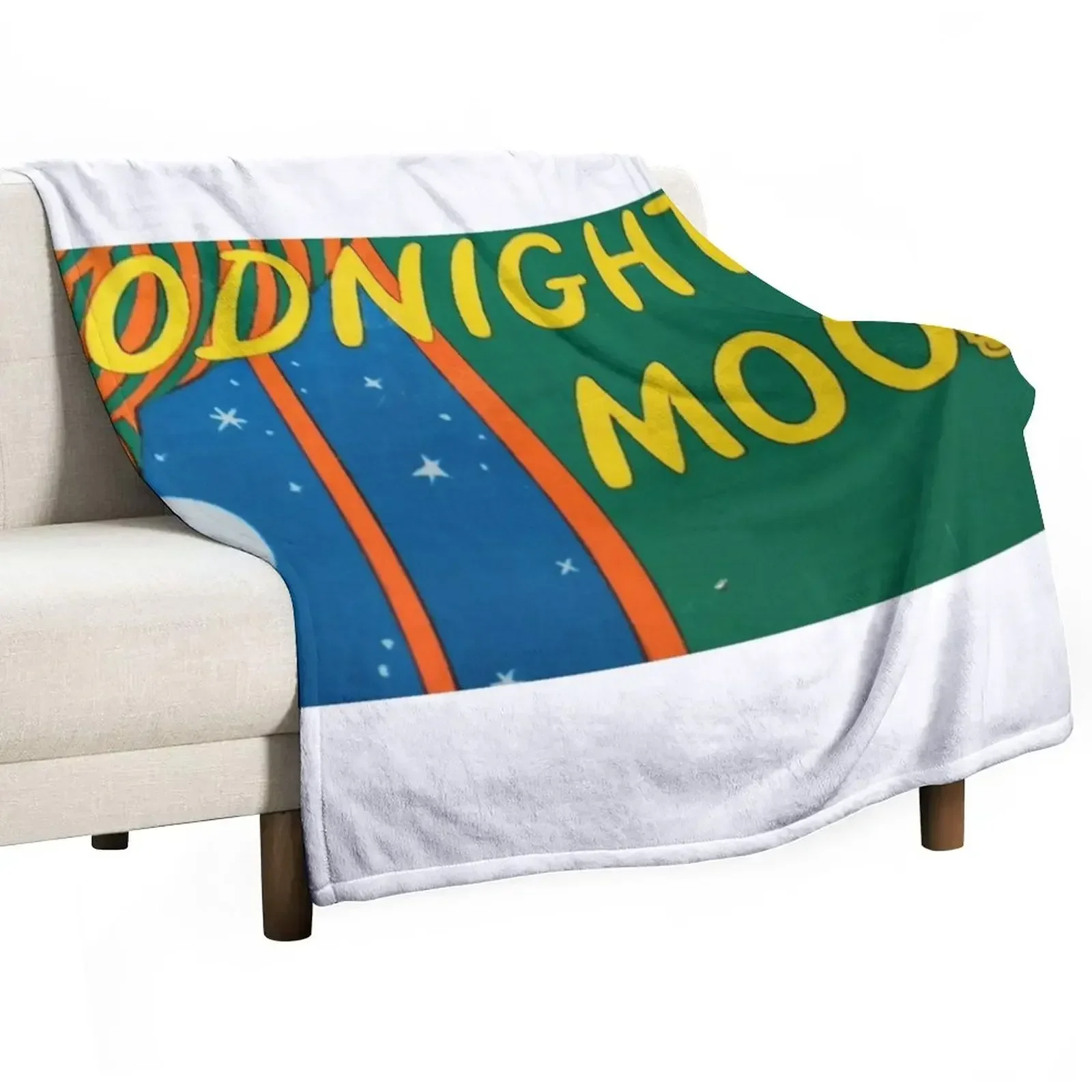 goodnight moon. Throw Blanket cosplay anime Flannel Fabric Luxury Designer Soft Plaid Blankets