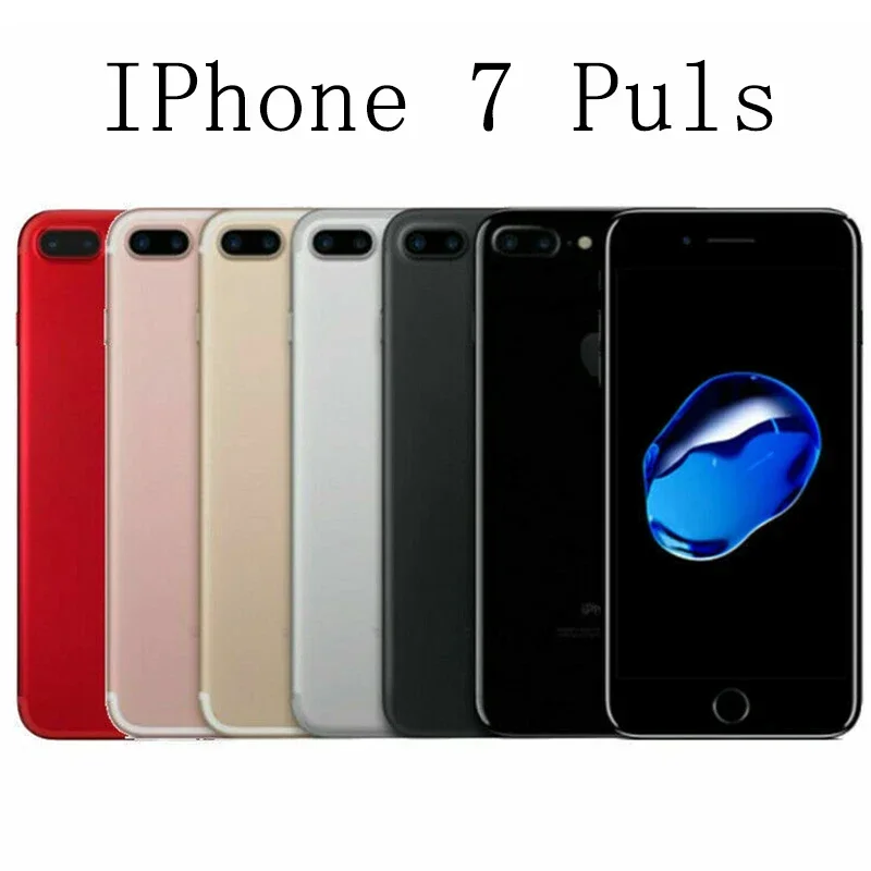 Original desbloqueado iphone 7 plus 32gb 128gb 256gb rom 3gb ram 5.5 "retina ips lcd com impressão digital nfc iphone 7 plus telefone celular