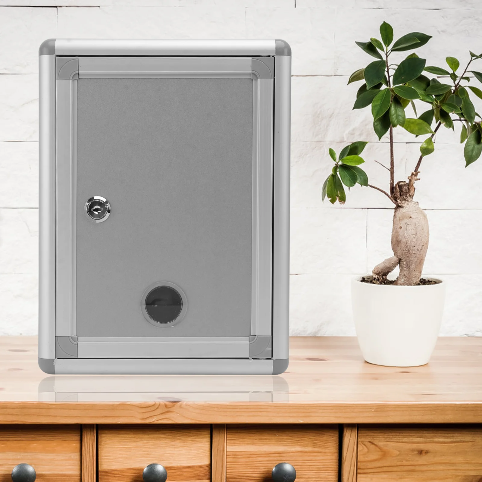 

Маленький почтовый ящик из сплава с замком, премиум-класса, алюминиевый ящик для предложений, жалоб, писем, мягких конвертов, чеков, в ретро-стиле