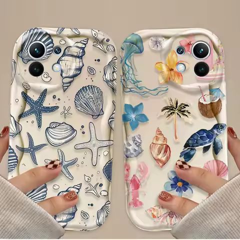 Colorful Marine Organism Case for Xiaomi POCO X7 X6 X5 X3 NFC F7 Ultra F6 F5 Pro F4 F3 GT M5S C65 C75 M3 M4 M5S M6 M7 Pro 4G 5G