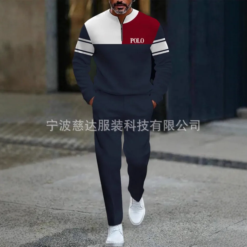 وصل حديثًا بدلة رياضية للرجال لعام 2025 بطباعة رقمية ثلاثية الأبعاد رائجة البيع للأسواق الخارجية