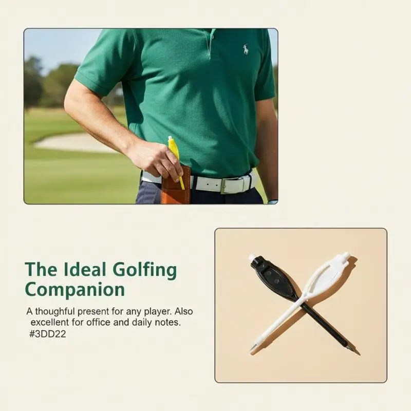 Bulk Plastic Golf Scoring Pencils with Cap and Clip Easy Carry Marking Pens for School Golf Team Training Competitions