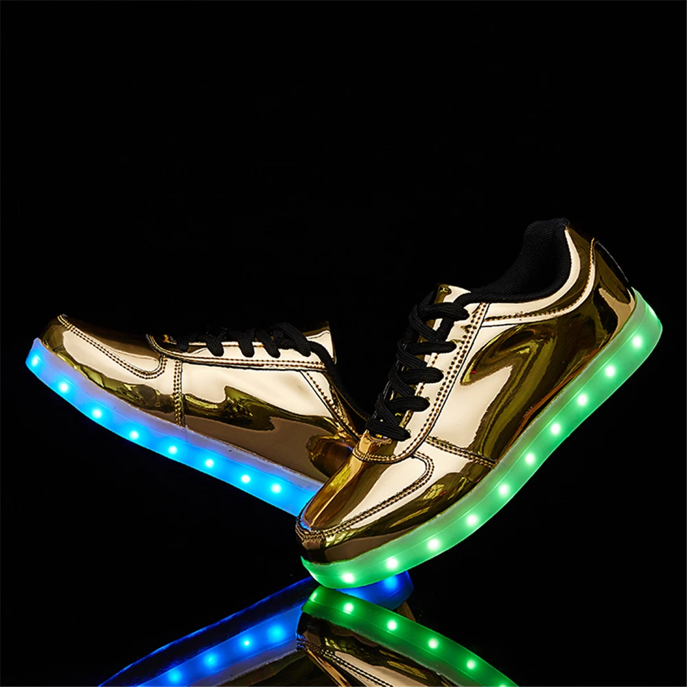 LED Light Up Shoes Unisex Low top Sneakers Flashing Shoes for Women Men Teens with USB Charging Glowing Luminous Shoes