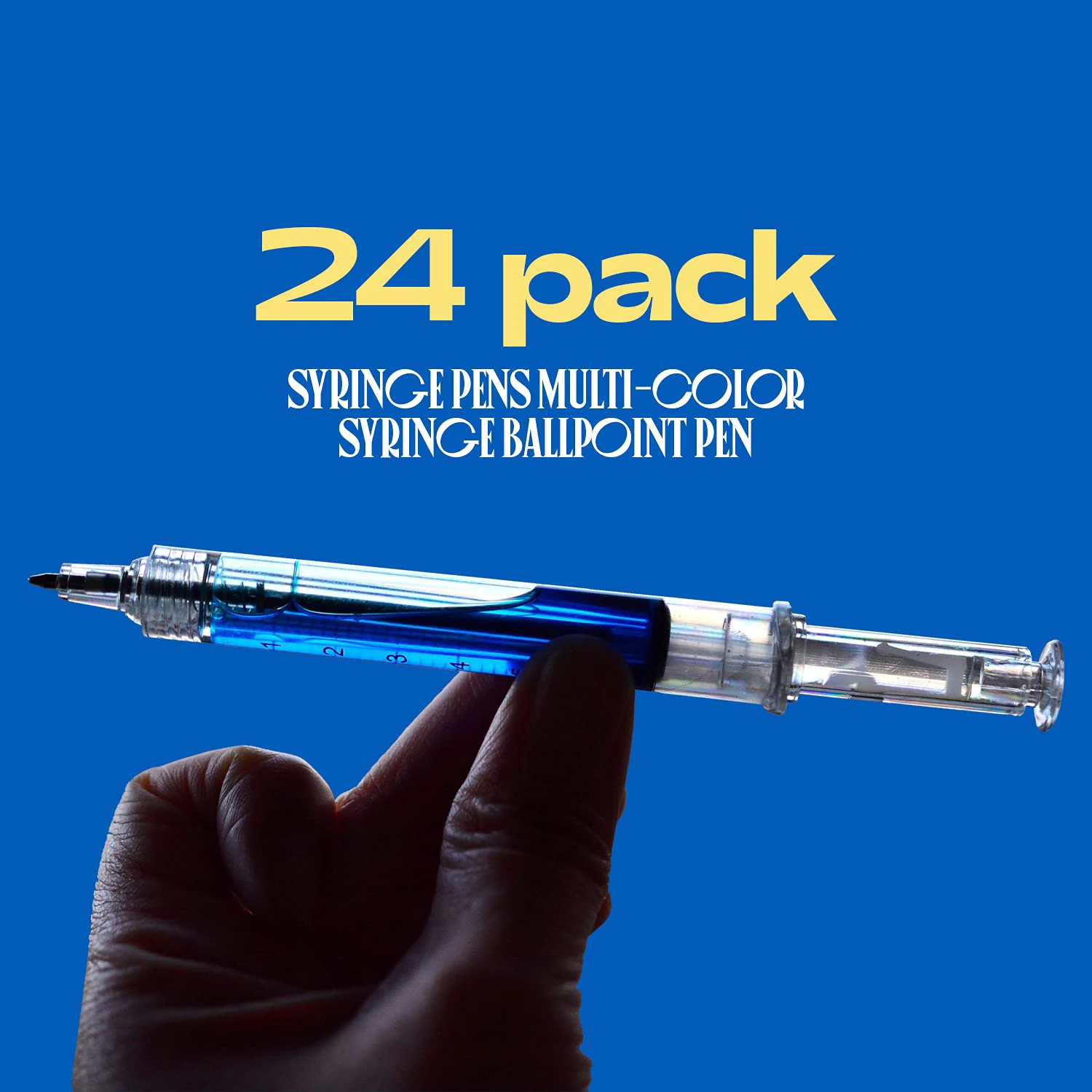 24Pieces  Ballpoint Pens  School Supplies Pens Set Syringe Kawaii School Supplies Learning Stationery Wholesale