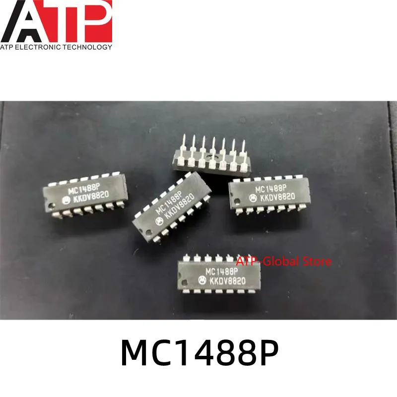 10PCS MC1488P MC1488 1488 DIP-14 Integrated chip IC original inventory