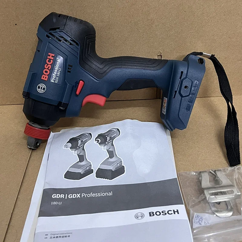 Bosch Electric Impact Wrench Rechargeable Socket Driver Lithium Battery 18V 2-in-1 GDX180-LI Bare Metal Electric Tools