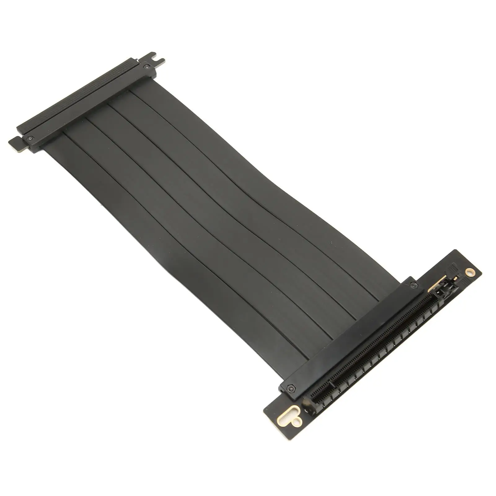 

PCIE 4.0 X16 Riser Cable High Speed Flexible 90 Degree Right Angle PCIe Port GPU Graphics Card Extension Cable