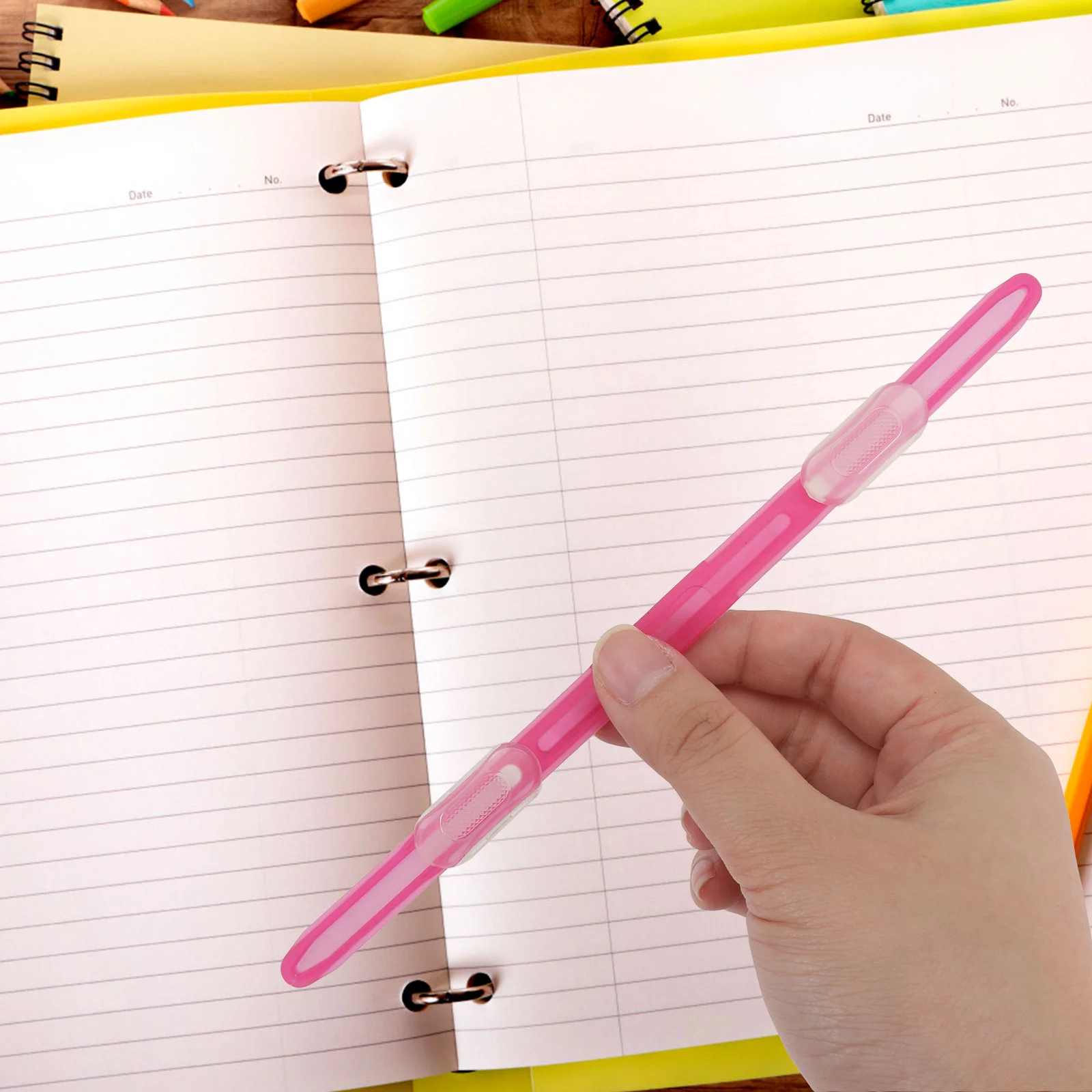 20 PCS Plastic Binder Clips Stationery Bookbinding Fasteners Strong Clamping Force Lightweight Compact