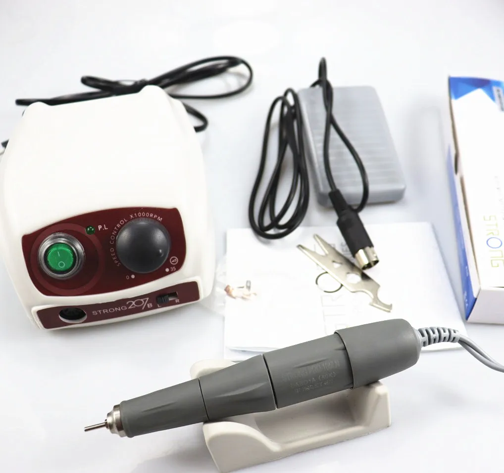 STRONG 210/207B 65W 50000RPM Nail Drill PRO 105LN Manicure Pedicure Machine For Nail Polishing Nail Art Salon Tools view 2