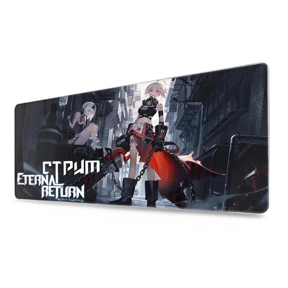 Game Black Survival Eternal Return Mouse Pad Tablet Laptop xl desktop mouse mate HD printing Gaming keyboard pad Player 90x40 cm