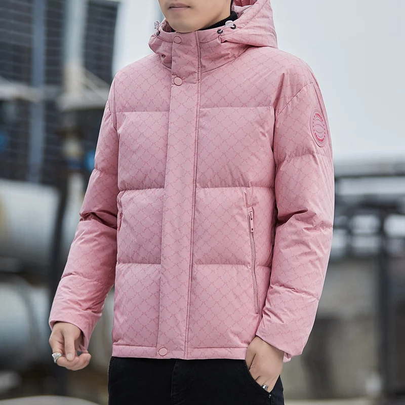 بدلات الصيد في الهواء الطلق سترة مبطنة بالقطن تسلق الجبال أسفل سترة الرجال الأزواج الباردة واقية المألوف بلون أسفل سترة #2