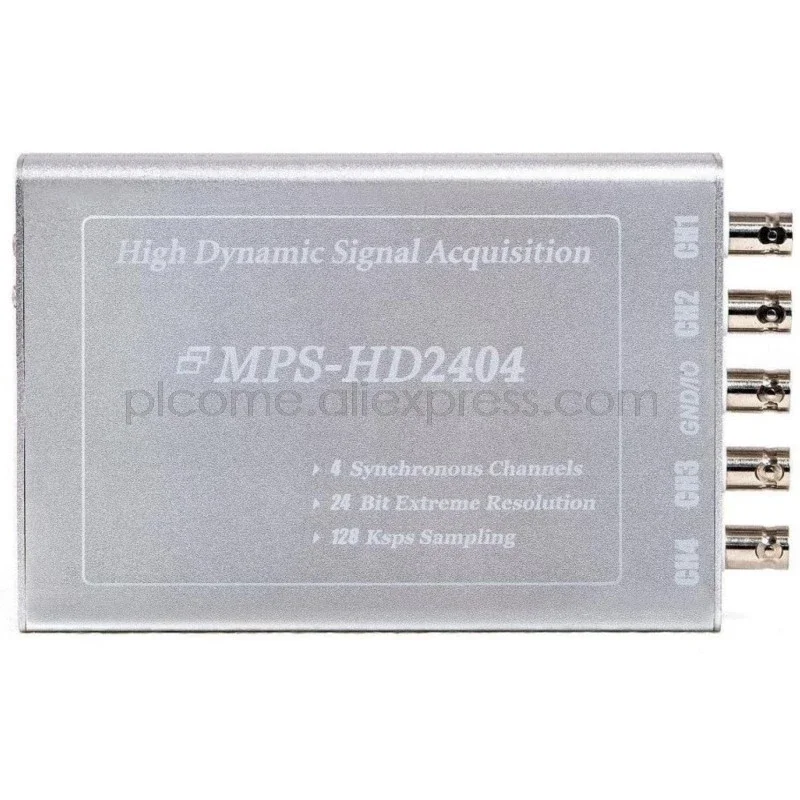 USB DAQ Synchronous 4 Channel 24-bit 128Ksps Dynamic Range Vibration Audio Signal Acquisition ±5V IEPE(ICP) Labview