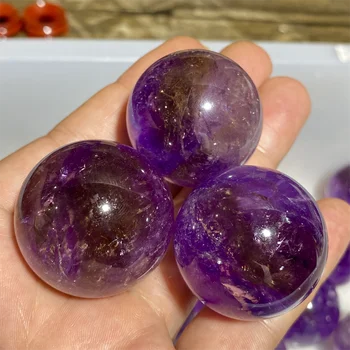 Ametrine Stone Natural Amethyst Crystal Quartz Ball Home Decoration Gifts Energy Reiki Healing Sphere Wicca Meditation 