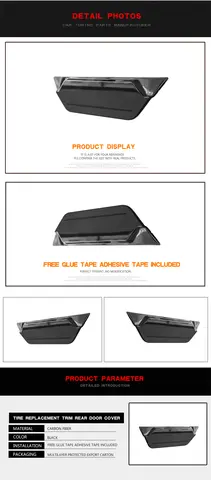 ड्राई कार्बन फाइबर स्पेयर टायर रिप्लेसमेंट ट्रिम रियर डोर कवर G वैगन के लिए W464 W463A पर फिट बैठता है 8 best sales w463a - №7