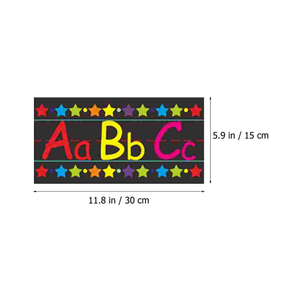 Pegatina de pared alfanumérica para decoración de aula, calcomanía con números, alfabeto, se puede mover, póster compacto, suministro para niños, bricolaje