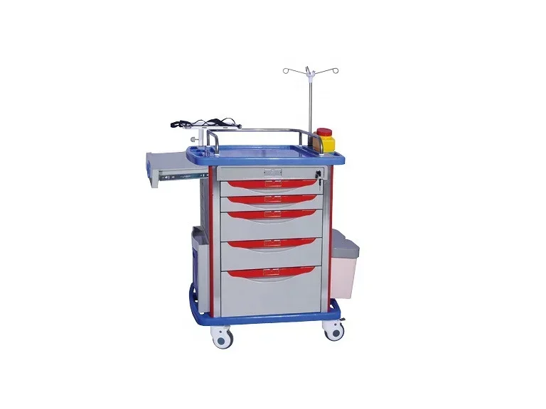 معدات المستشفيات عربة عربة ABS الطوارئ الطبية #2