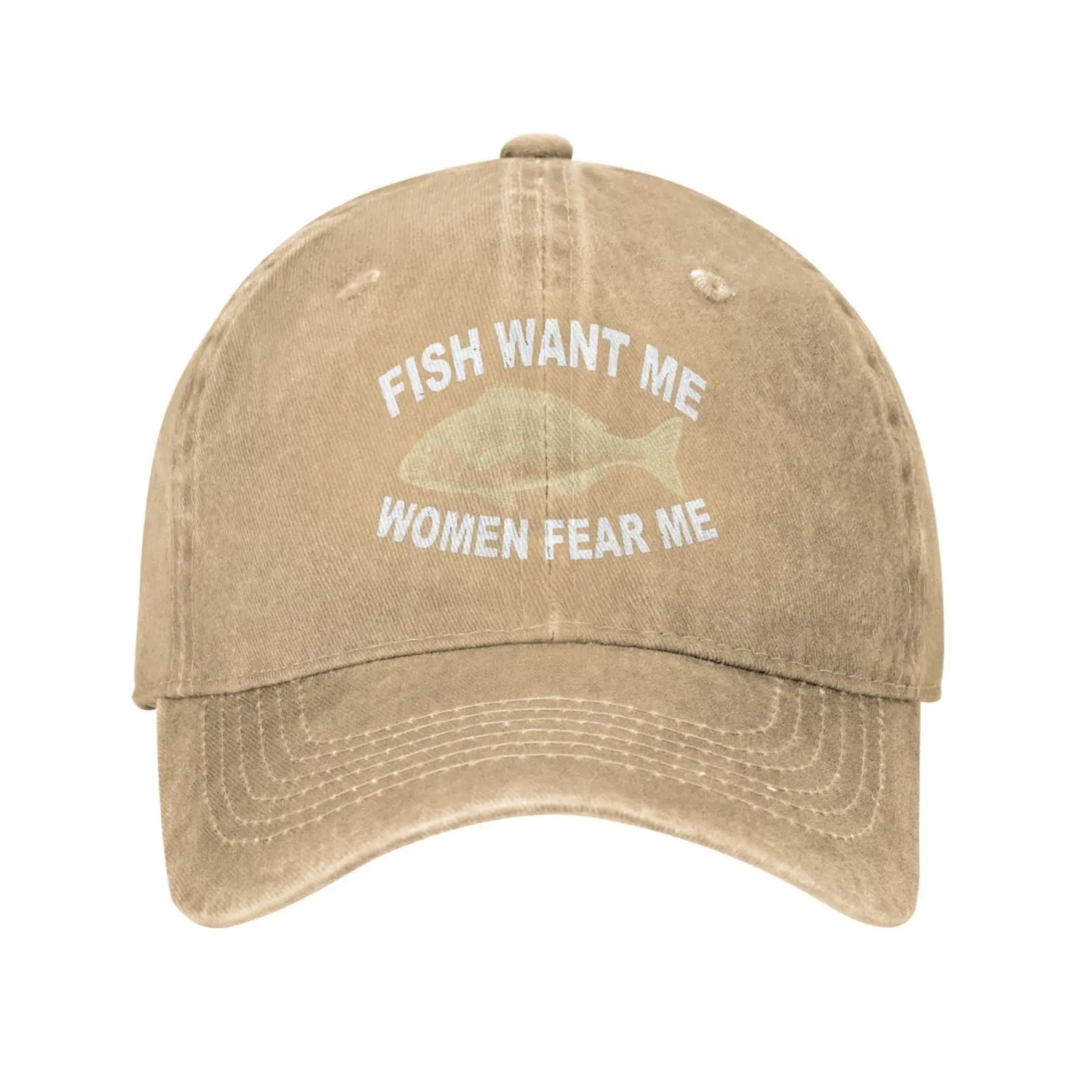 

Women Want Me Fishes Fear Me Cap Classic Washed Cotton Dad Cap Women Outdoor Sports Caps