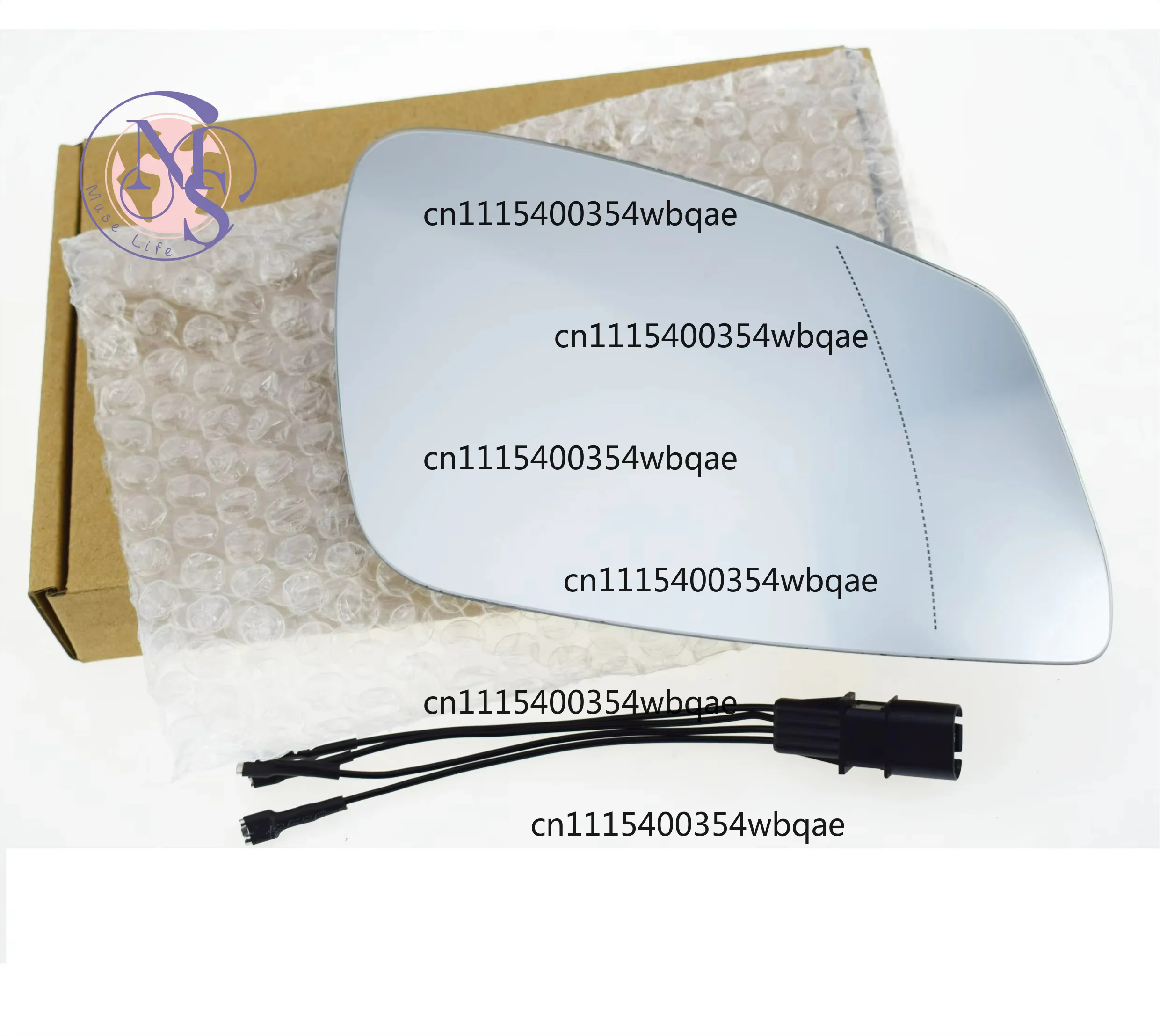 ZOCI- Wide Angle Heated Rearview Mirror Glass Left Right 51167186587 51167186588 for E60 E61 E63 E64 F01 F02 F07 F10 F12 F13 F18