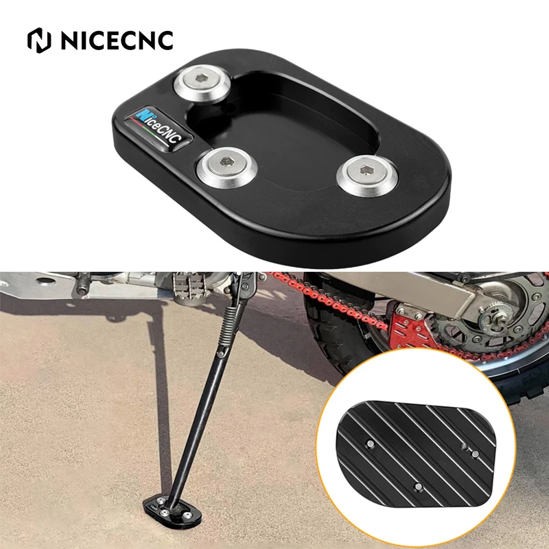 For Honda XR650L Kickstand Side Stand Pad Extension XR 650L 1993-2023 2022 2021 2020 2019 2018 2017 Aluminum Enlarged Footpad