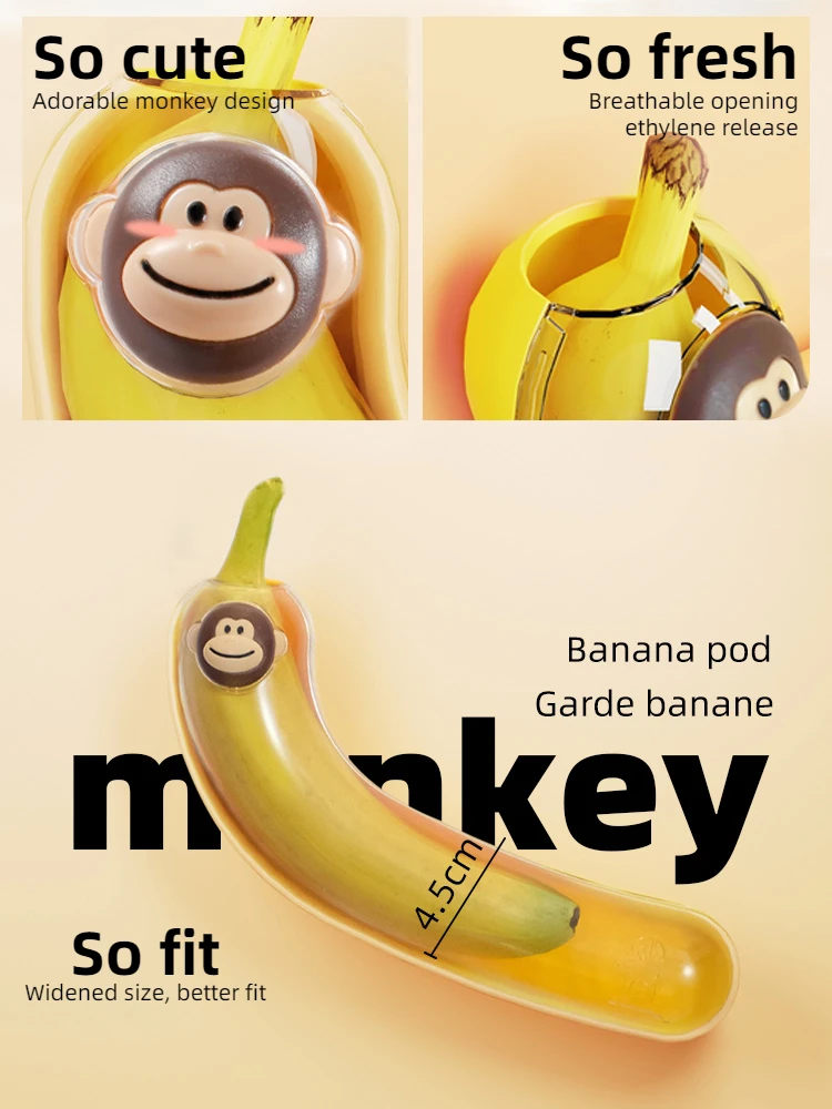 XPEX Boîte à Banane 2 Pièces – Étui Protecteur Anti-Écrasement Avec Fourchette Incluse