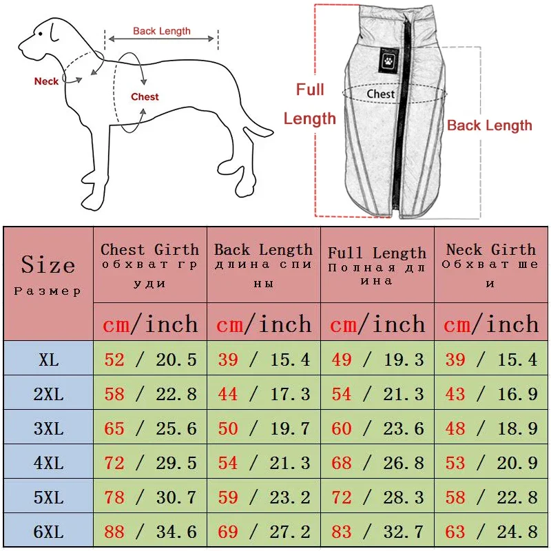 CDDMPET Winter Pet Jacket Warm Fleece Lining Clothes For Large Dogs Big Dog Coat Waterproof French Bulldog Pug Costume Labrador