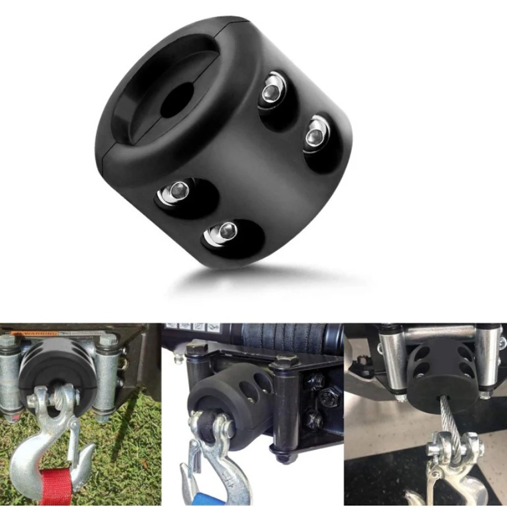 Cable Protector Rubber Plug Rubber Winch Stopper Prevent Pulling Bounce and Abrasion Winch Mount Stop Auto Offroad ATV UTV Parts