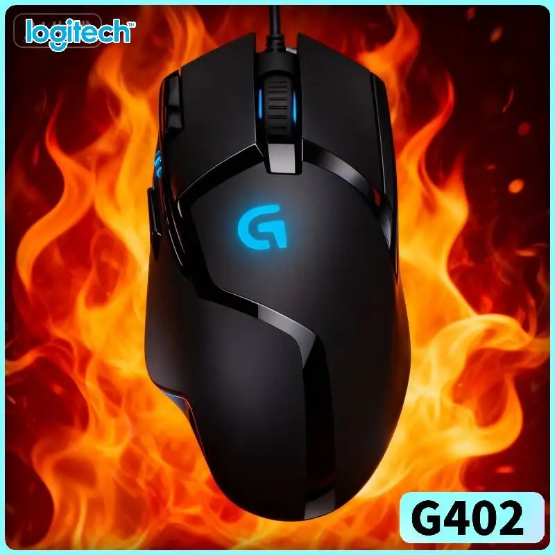 

Высокоточная игровая мышь Logitech G402 с оптическим сенсором Delta Zero, 8 программируемых кнопок, отклик 1 мс, противоскользящая, для комфортной игры