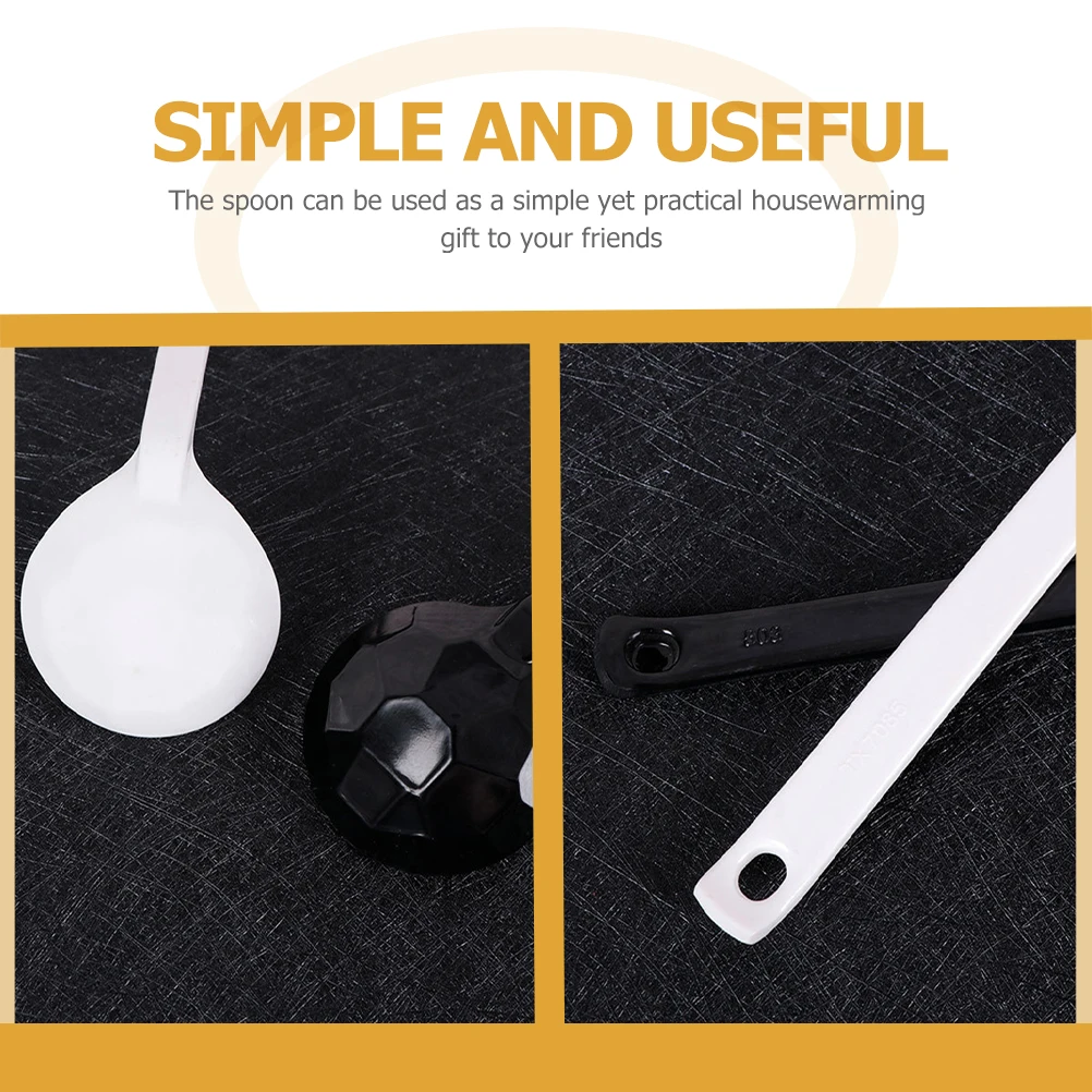 

5pcs Pot Seasoning Spoon Long H Soup Noodle Melamine Chinese Soup Spoons Kitchen Gadgets Ramen Spoon Tableware