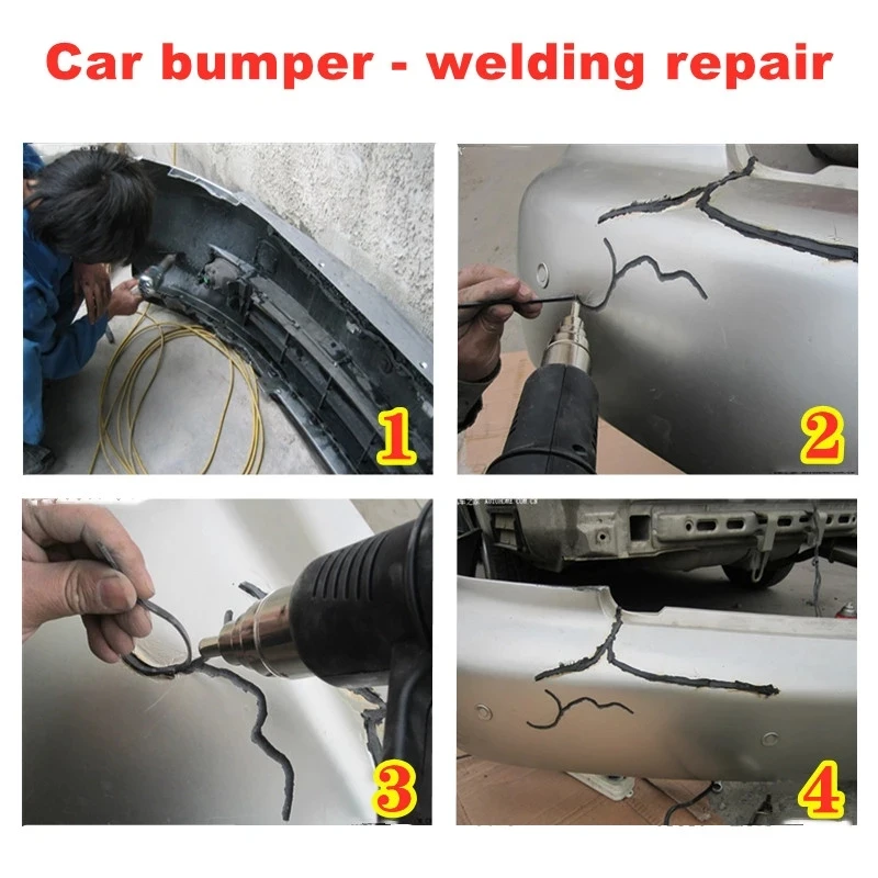 5 Meters Plastic Welding Rods Black PP/ABS/PVC/PE Welding Sticks Plastic Welder Gun Car Bumper Repair Welding Supplies