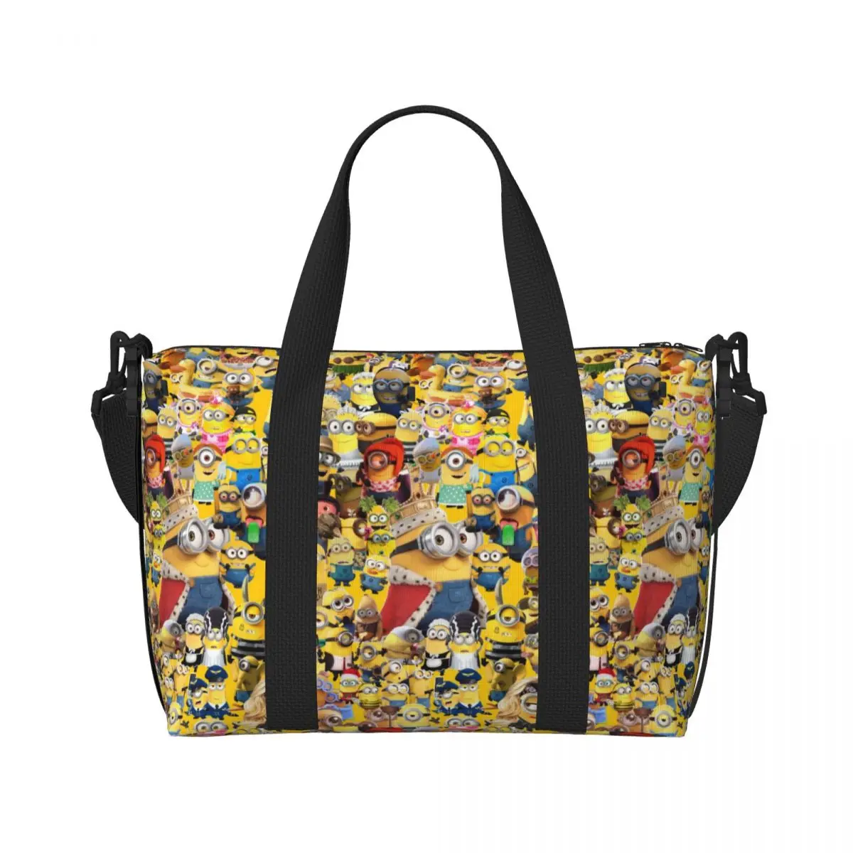 Custom Large M-Minions   Anime Wallpaper Tote Bag Women Shoulder Shopping Beach Gym Travel Bag