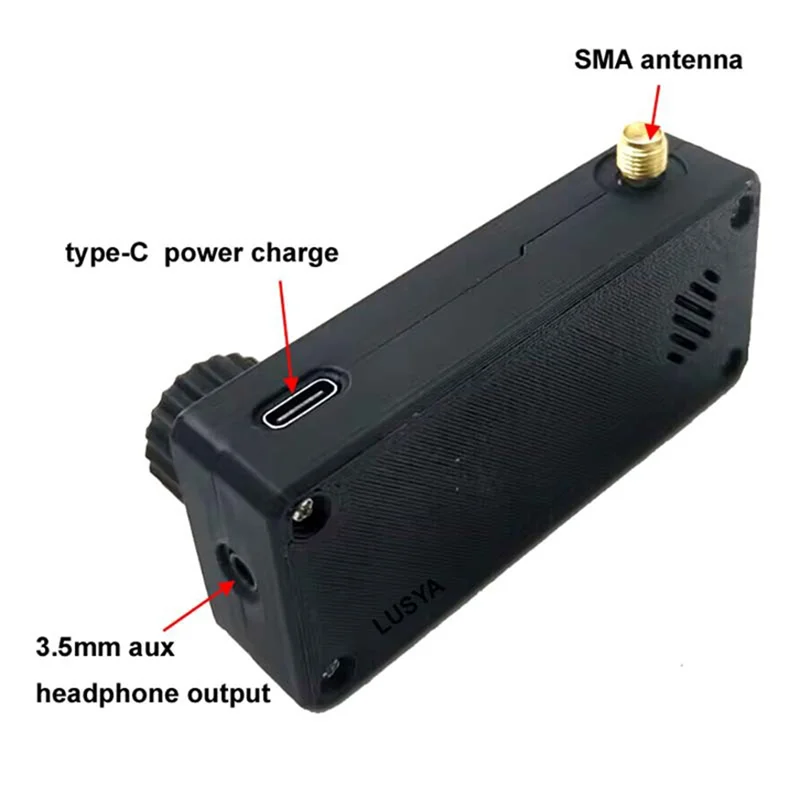 M16K-Portable Radio With Antenna 1.9Inch IPS Screen SI4732 LSB USB AM FM/FM/AM Mini Pocket Radio