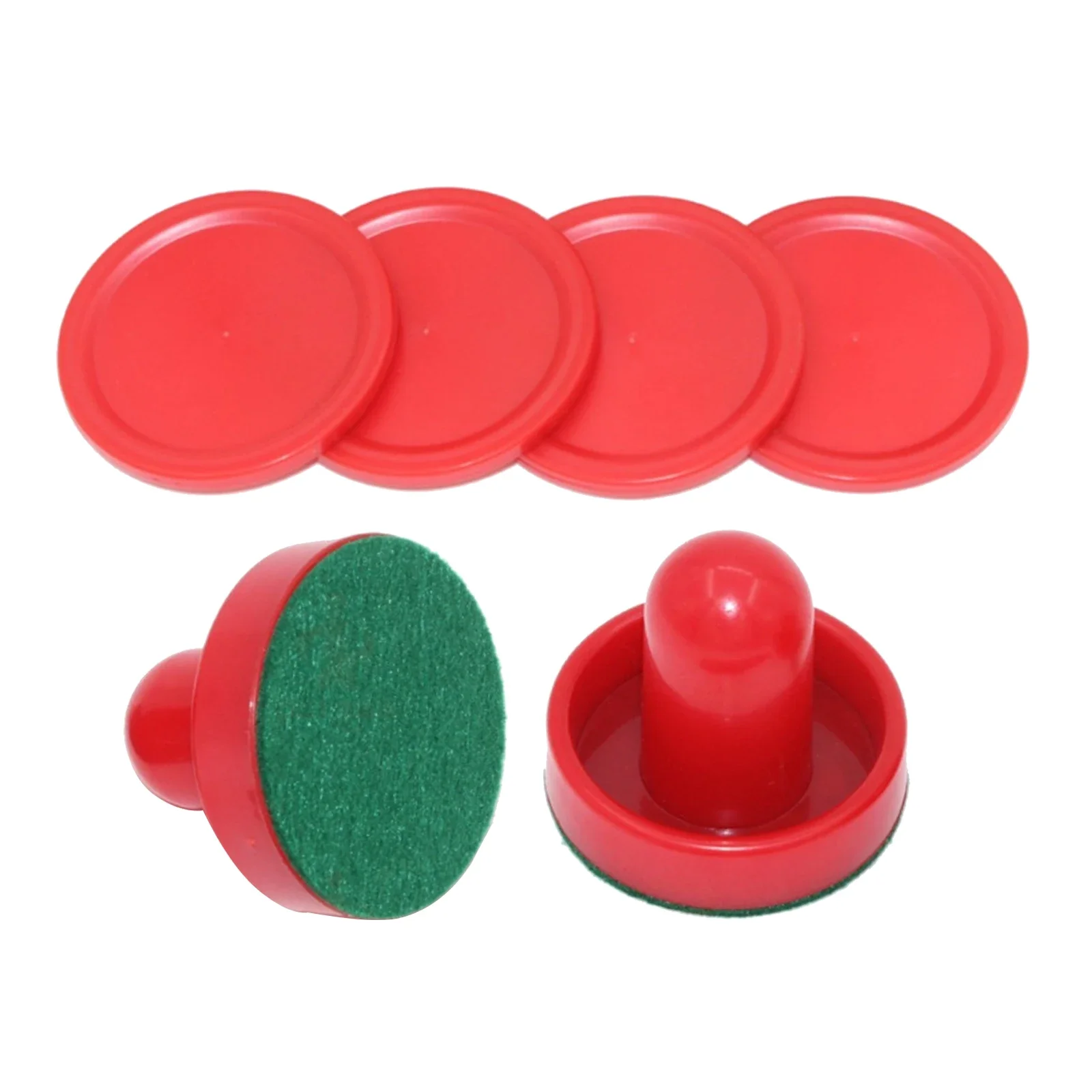 8pcs/set Standard Plastic Air Hockey Pushers And Pucks Replacement For Game Tables Goalies Accessories