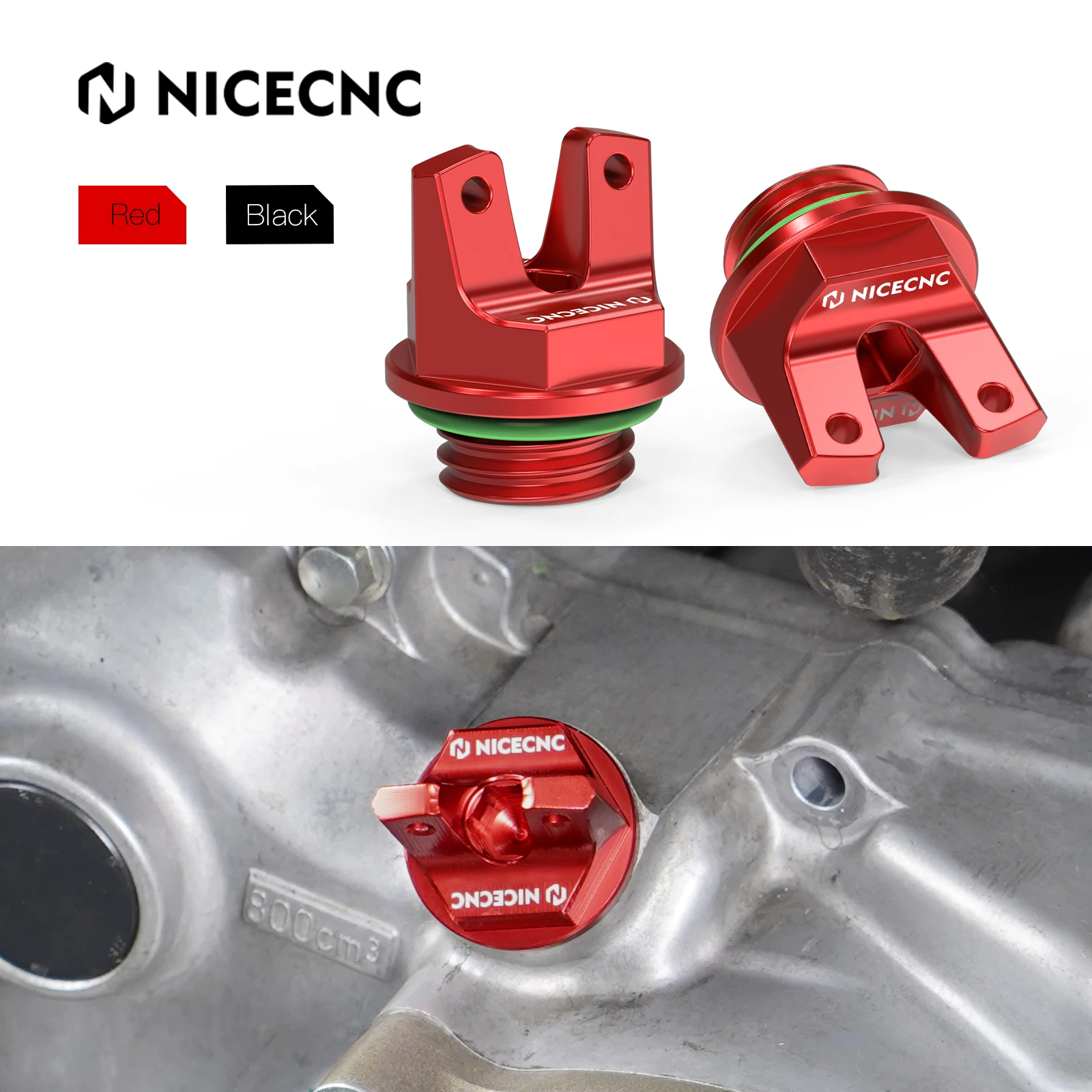 

For Honda TRX450R Oil Filler Cap With O-Ring 15611-KA4-710 Aluminum Multi-Hexagon Design TRX450ER Electric Start 2006-2014V