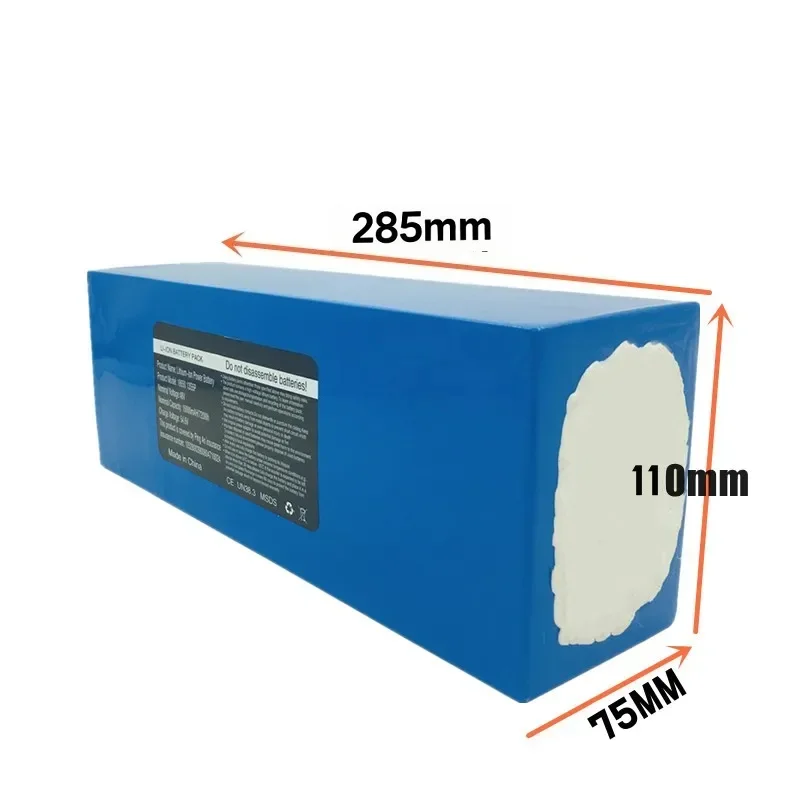 48V 20Ah Lithium Battery Pack 13S5P 21700 20000mAh Bike Battery with Charger for  Scooters Mountain Bike 1000W Motor