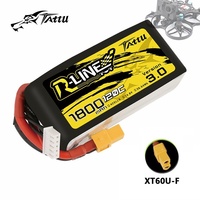 TATTU R-LINE 3.0 4S 14.8V 1800mAh 120C LiPo Battery For RC Helicopter Quadcopter FPV Racing Drone Parts With XT60 14.8V BATTERY