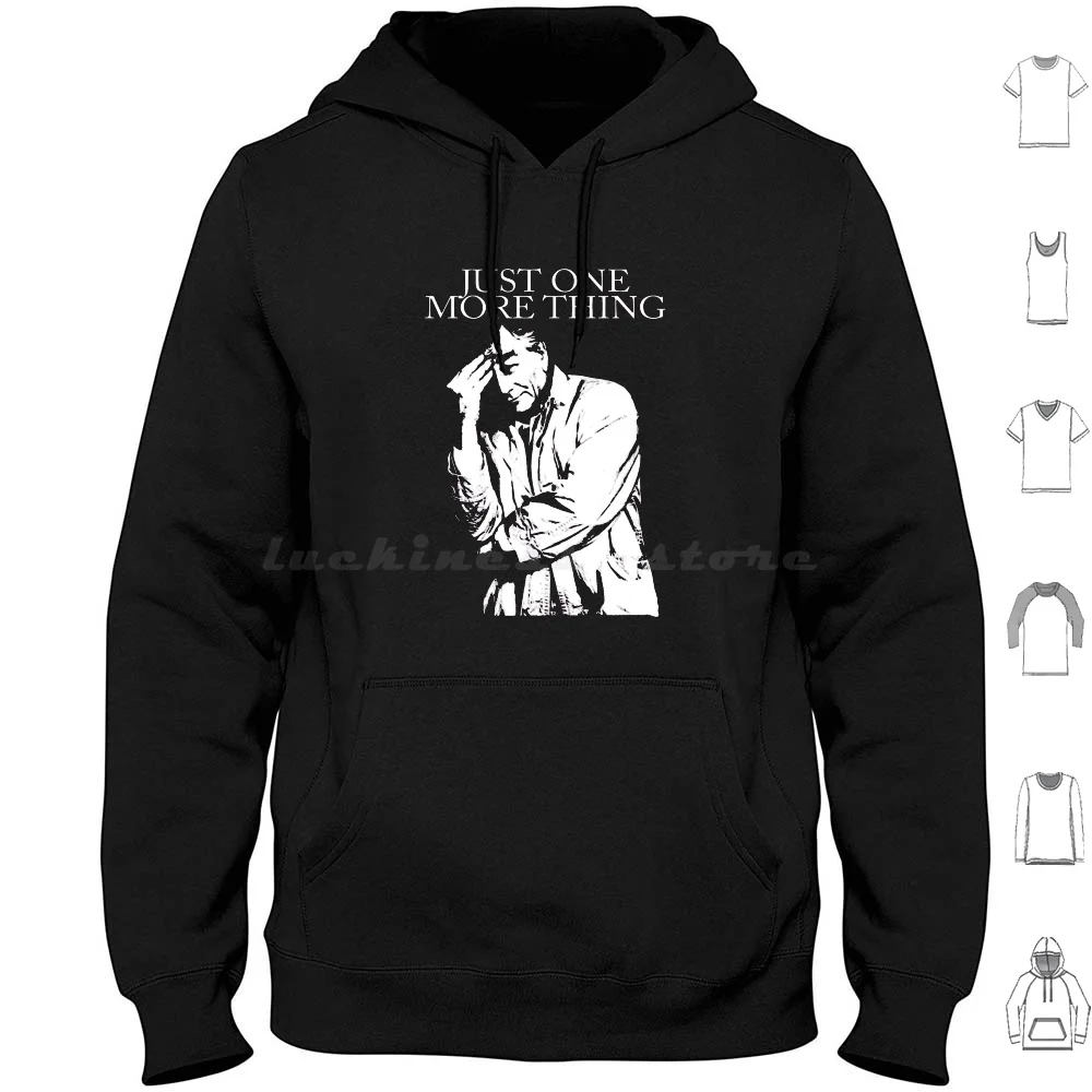 Columbo Hoodie Cotton Long Sleeve Columbo Columbo Just One More Thing Detective Columbo Just One More Thing Peter Falk Columbo