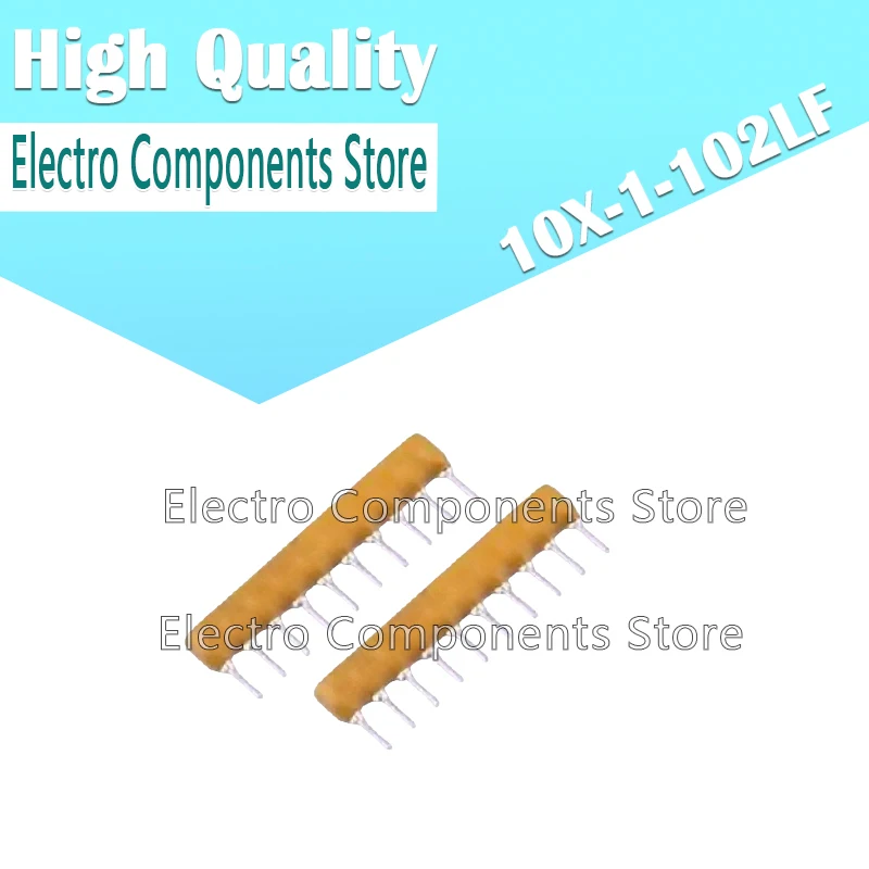 2PCS 4610X-101-102LF 10X-1-102LF SIP10 1KΩ 2% Thick Film Conformal SIPs Resistor Array