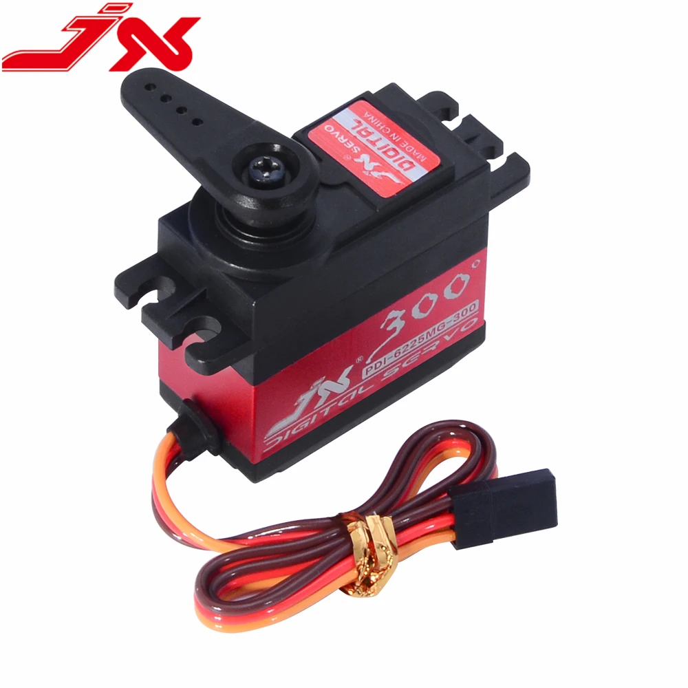 JX PDI-6225MG-300 ° 300 gradi 62g 25kg 4.8-6V 0.21Sec Servo digitale ad ingranaggi in metallo ad alta precisione per auto RC Robot Arm Aircraft