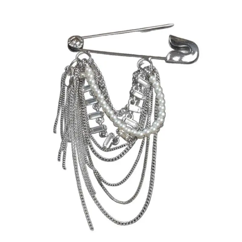 Винтажные броши с кисточками и жемчугом, изысканный костюм, пальто, аксессуары для одежды, элегантные булавки для женщин, универсальный простой корсаж, подарки