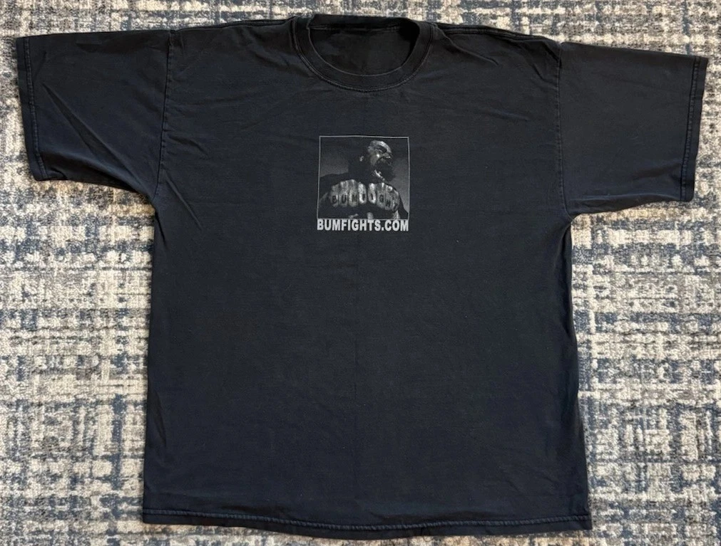 2000s Vintage Promotional Bumlights T-shirt Men's Printed T-shirt Daily Casual Wear Short Sleeved