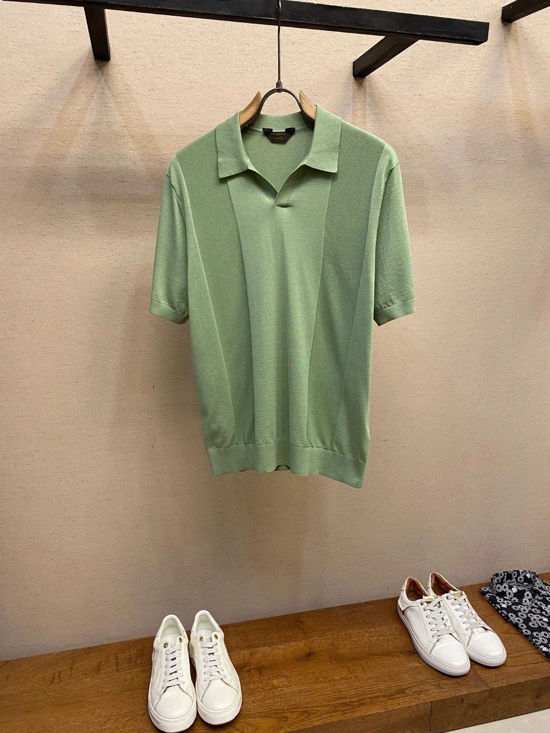 

LP 25ss short-sleeved lapel knitted sweater polo shirt